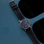 Men Quartz Blue Dial Chronograph Leather Watch TW2W99000UJ