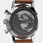 Men Quartz Green Dial Analog Leather Watch TW2W99100UJ