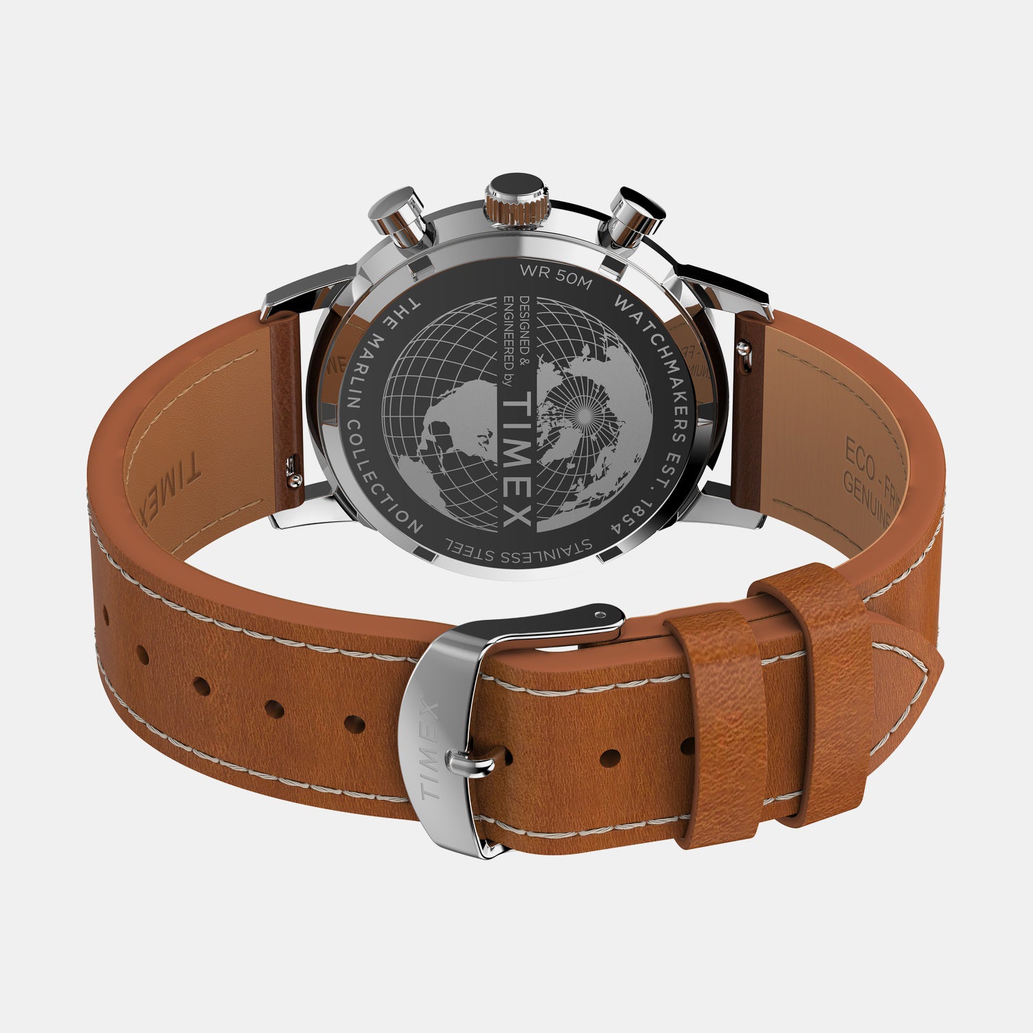 Men Quartz Green Dial Analog Leather Watch TW2W99100UJ