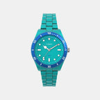 Women Quartz Green Dial Analog Plastic Watch TW2Y04700UJ