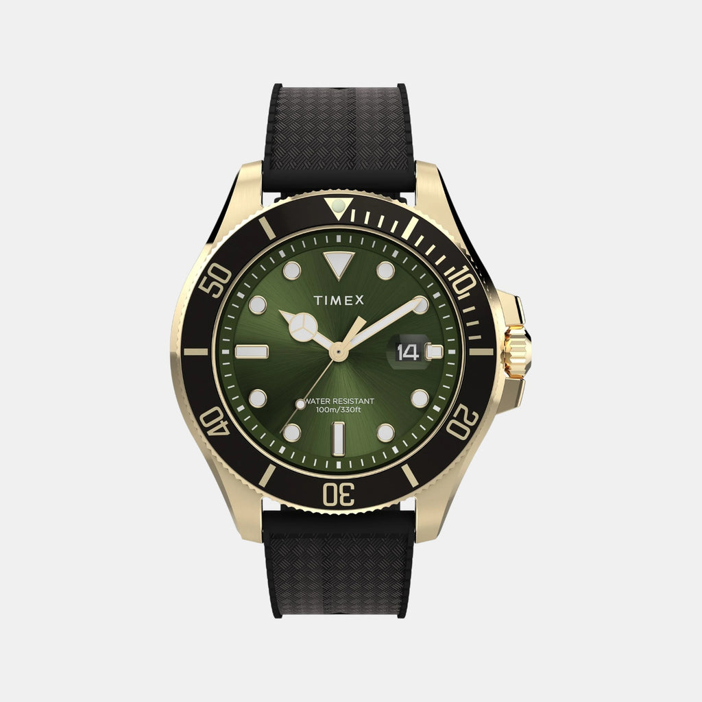 Men Quartz Green Dial Analog Synthetic Watch TW2Y05300UJ
