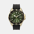 Men Quartz Green Dial Analog Synthetic Watch TW2Y05300UJ