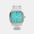 Q Timex Men Automatic Blue Dial Analog Stainless Steel Watch TW2Y07300UJ