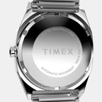 Q Timex Unisex Automatic Blue Dial Analog Stainless Steel Watch TW2Y07400UJ