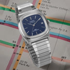 Q Timex Unisex Automatic Blue Dial Analog Stainless Steel Watch TW2Y07400UJ