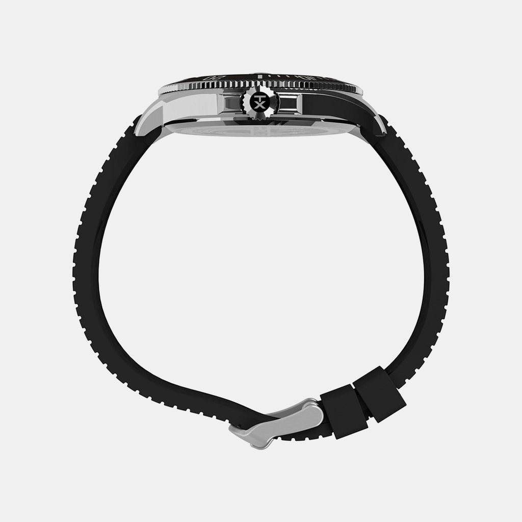 Men Quartz Black Dial Analog Rubber Watch TW2Y09200UJ