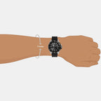 Men Quartz Black Dial Analog Rubber Watch TW2Y09200UJ