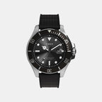 Men Quartz Black Dial Analog Rubber Watch TW2Y09200UJ