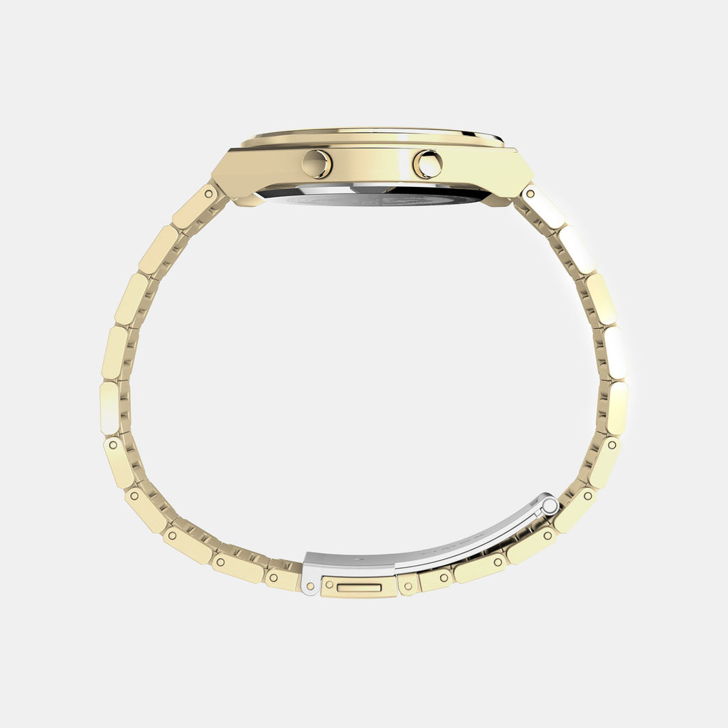 Q Timex Men Quartz Grey Dial Digital Stainless Steel Watch TW2Y09700UJ