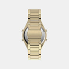 Q Timex Men Quartz Grey Dial Digital Stainless Steel Watch TW2Y09700UJ