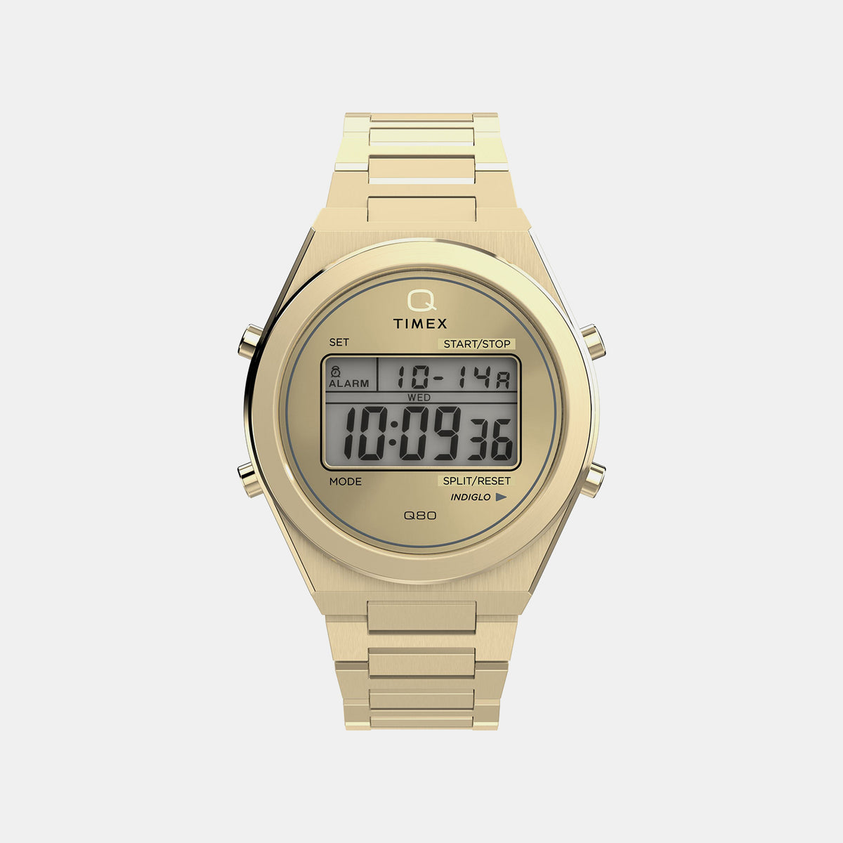 Q Timex Men Quartz Grey Dial Digital Stainless Steel Watch TW2Y09700UJ