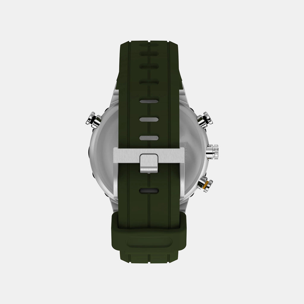 Expedition Men Quartz Green Dial Analog Silicone Watch TW2Y14400UJ