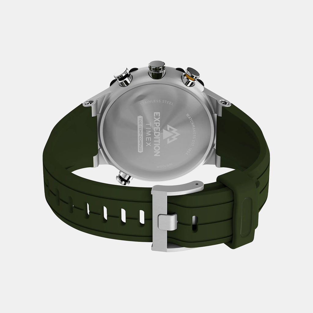 Expedition Men Quartz Green Dial Analog Silicone Watch TW2Y14400UJ