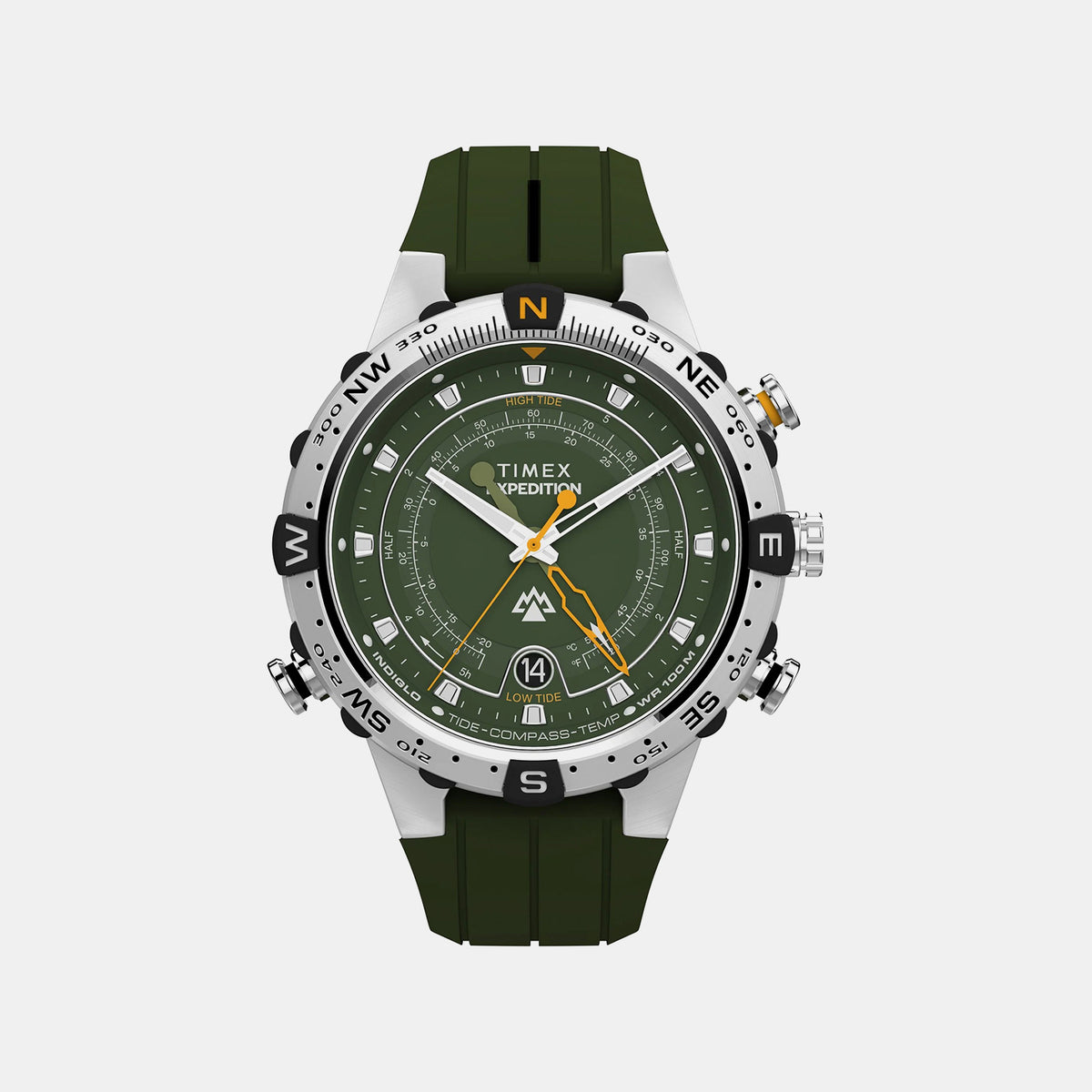 Expedition Men Quartz Green Dial Multi-Function Silicone Watch TW2Y14400UJ