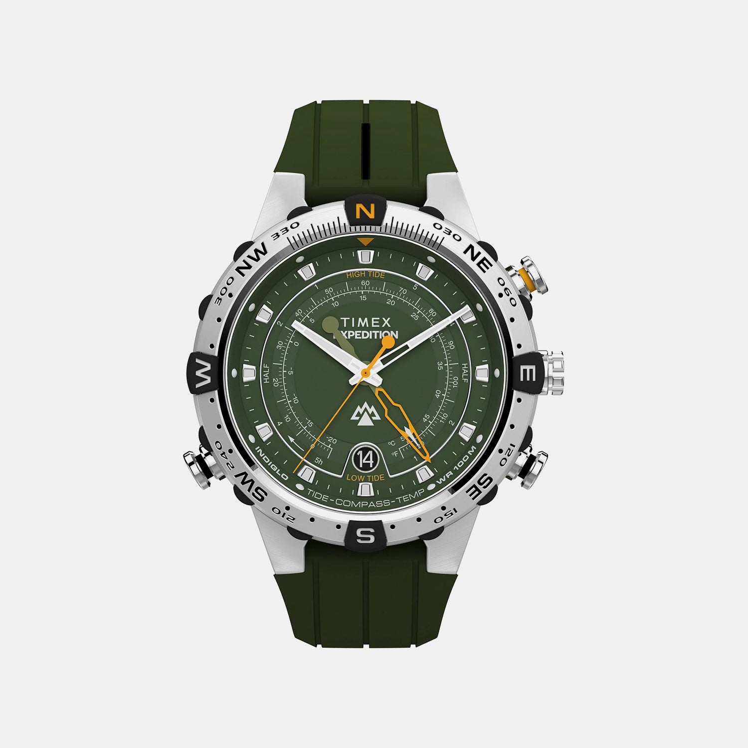 Expedition Men Quartz Green Dial Analog Silicone Watch TW2Y14400UJ