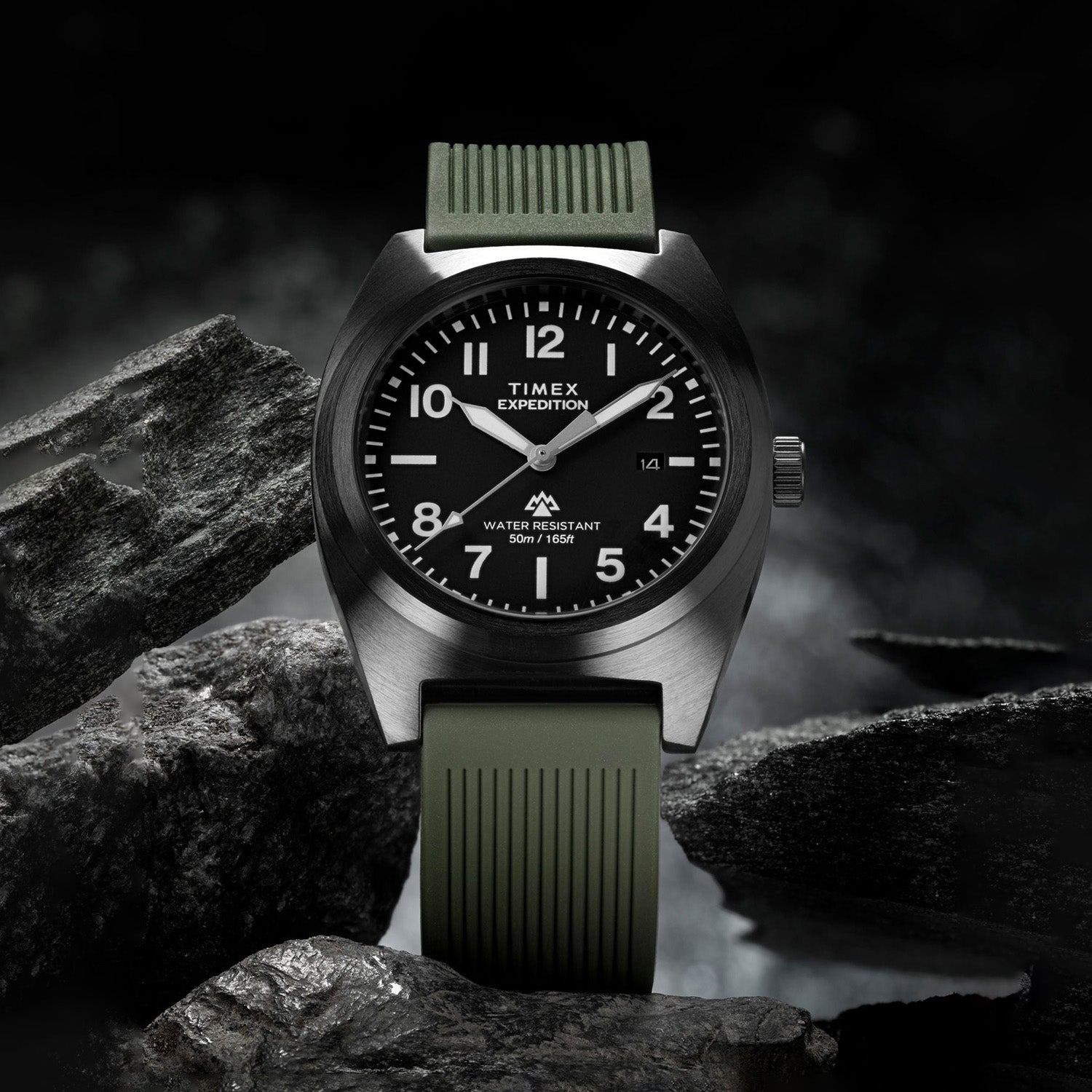 Men Quartz Black Dial Analog Silicone Watch TW2Y18000UJ