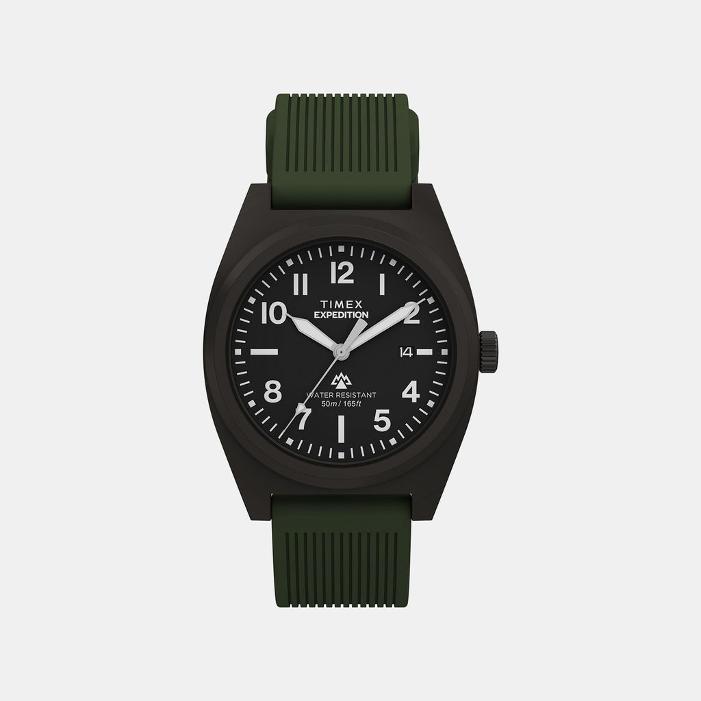 Men Quartz Black Dial Analog Silicone Watch TW2Y18000UJ