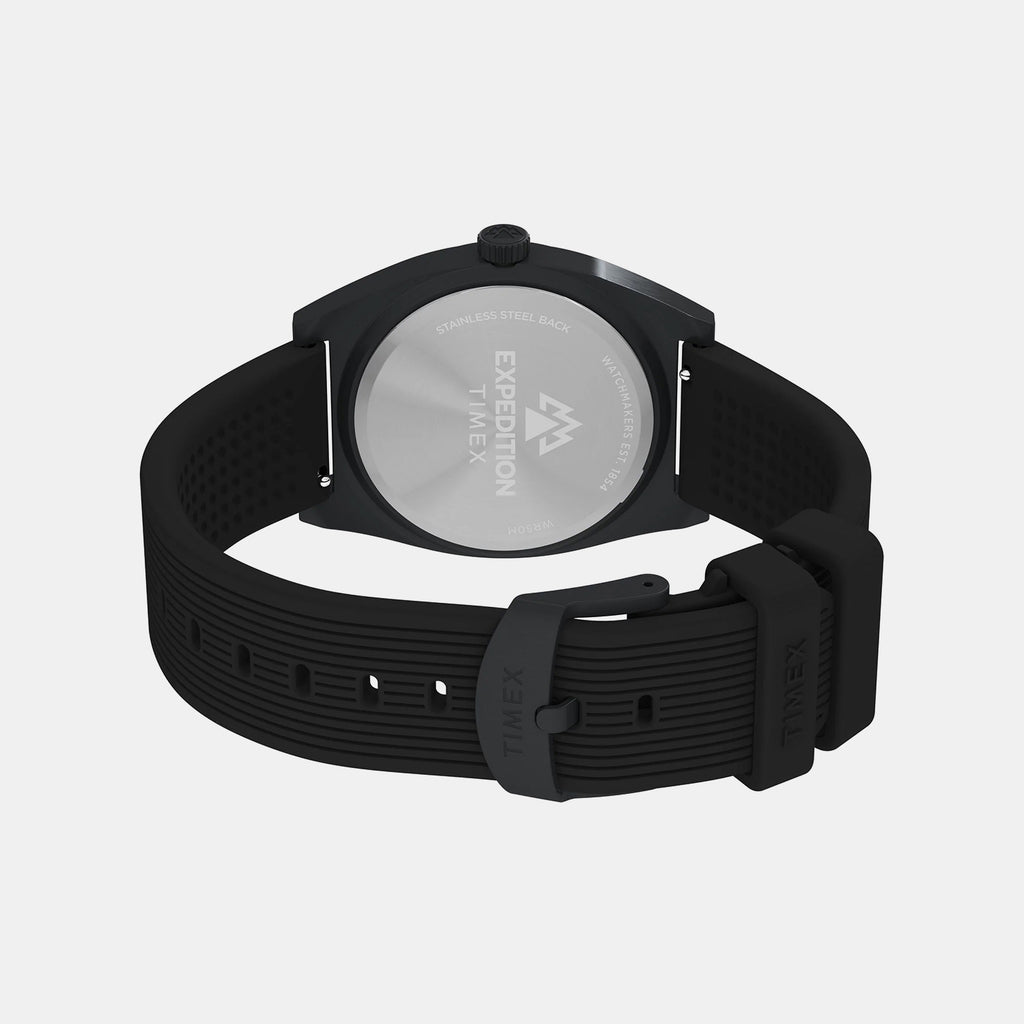 Expedition Men Quartz Black Dial Analog Silicone Watch TW2Y18100UJ