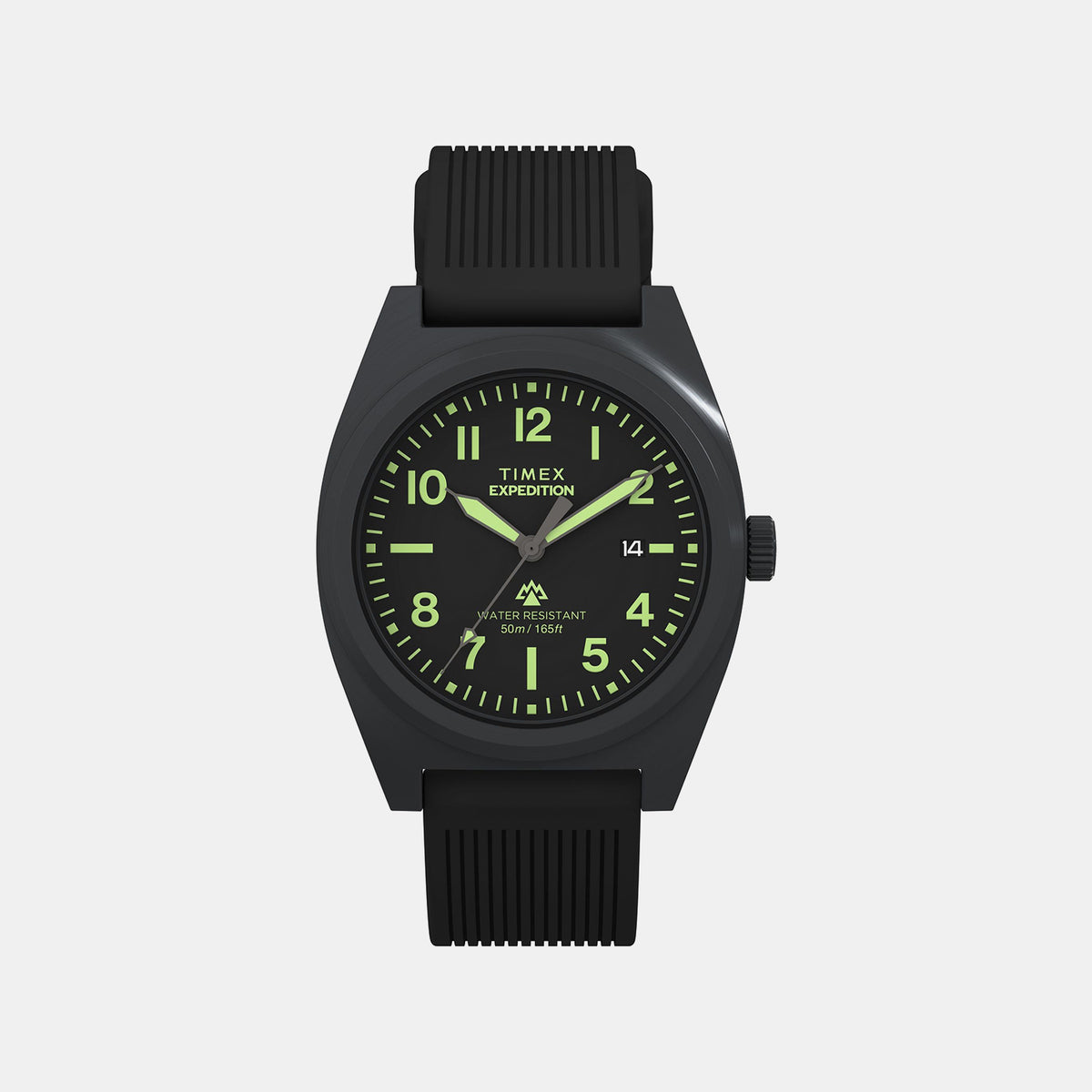 Expedition Men Quartz Black Dial Analog Silicone Watch TW2Y18100UJ