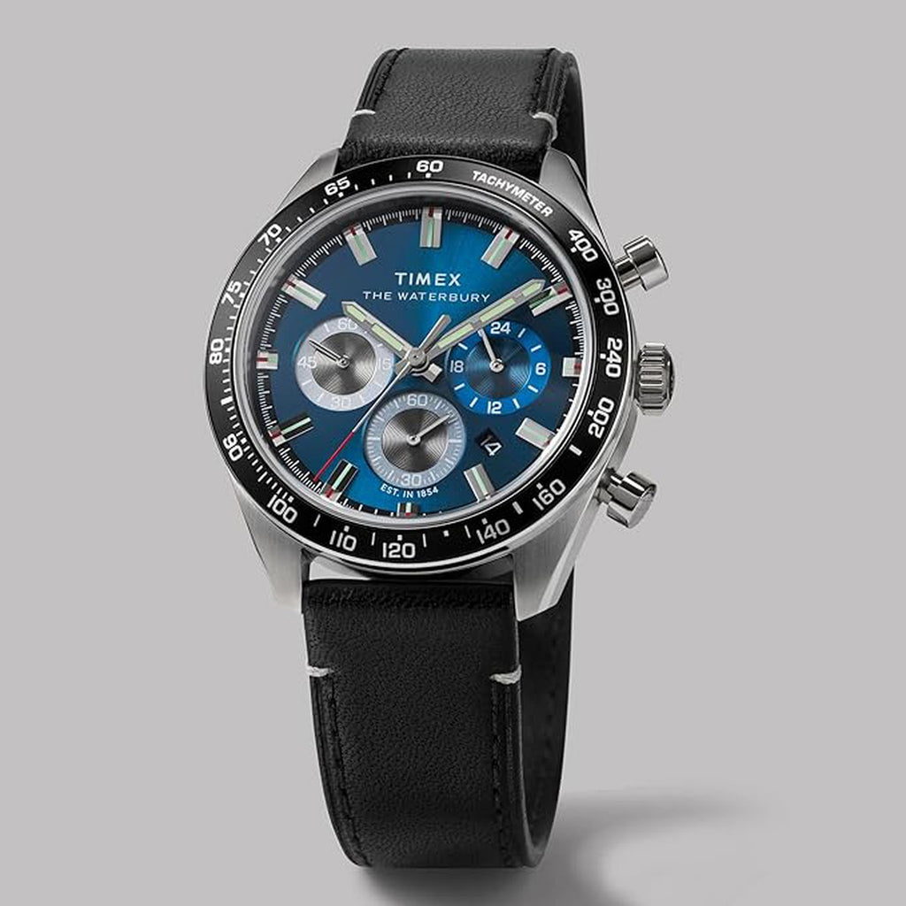 Waterbury Traditional Men Quartz Blue Dial Chronograph Watch TW2Y18600IK