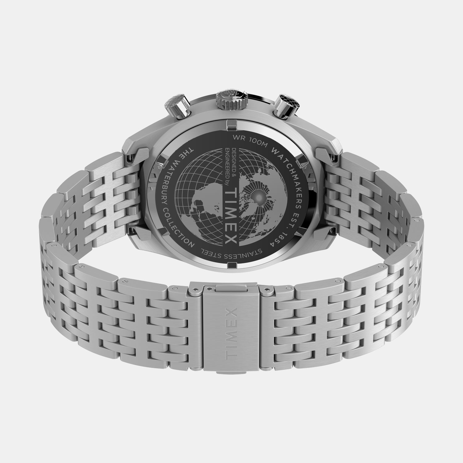 Men Quartz Silver Dial Chronograph Stainless Steel Watch TW2Y18700UJ
