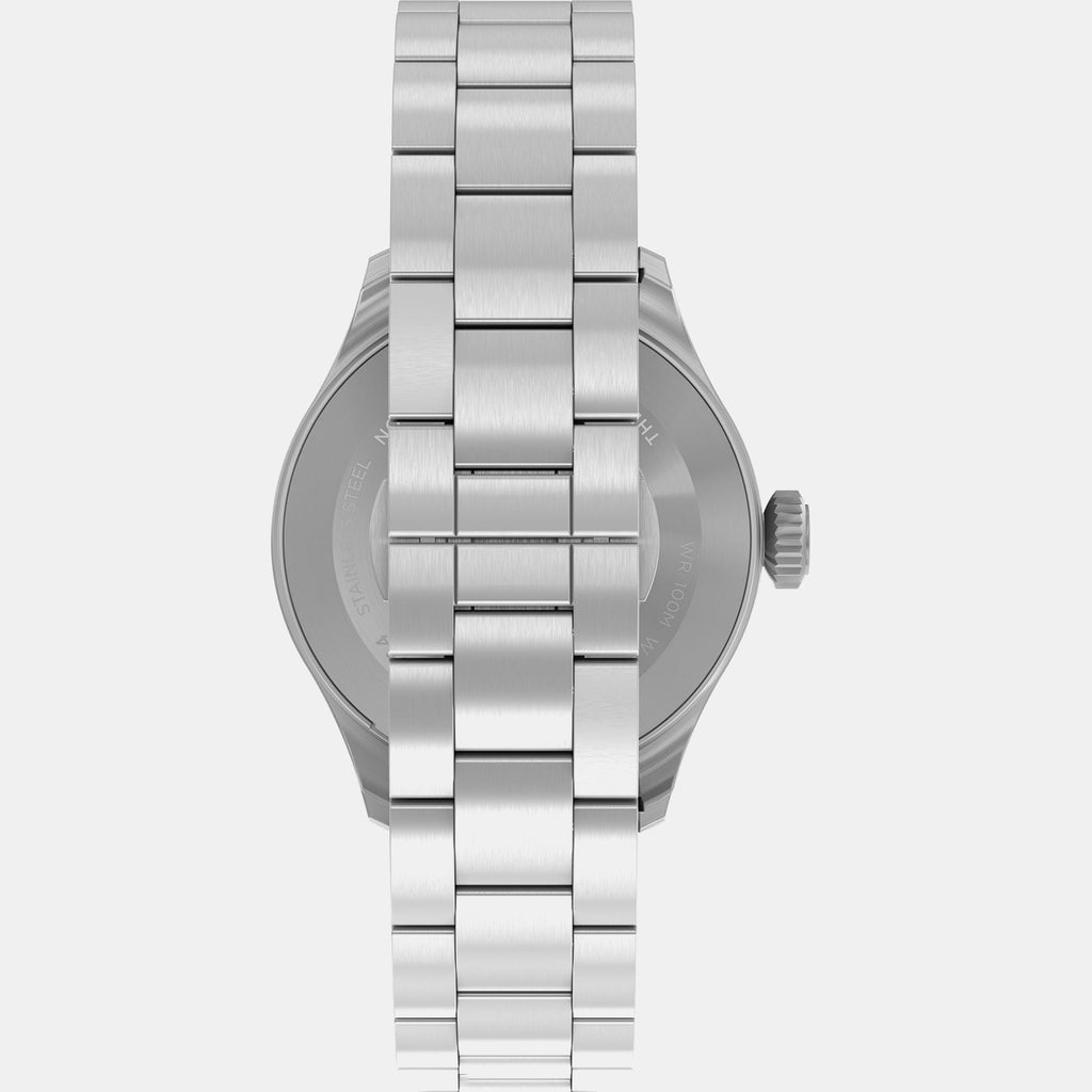 Waterbury Men Quartz Silver Dial Analog Stainless Steel Watch TW2Y18800UJ