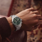 Men Quartz Green Dial Chronograph Steel Watch TW2Y19100IK