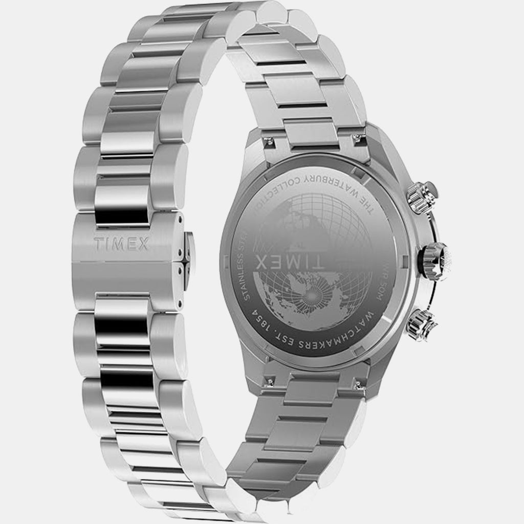 Men Quartz Silver Dial Analog Stainless Steel Watch TW2Y19200IK