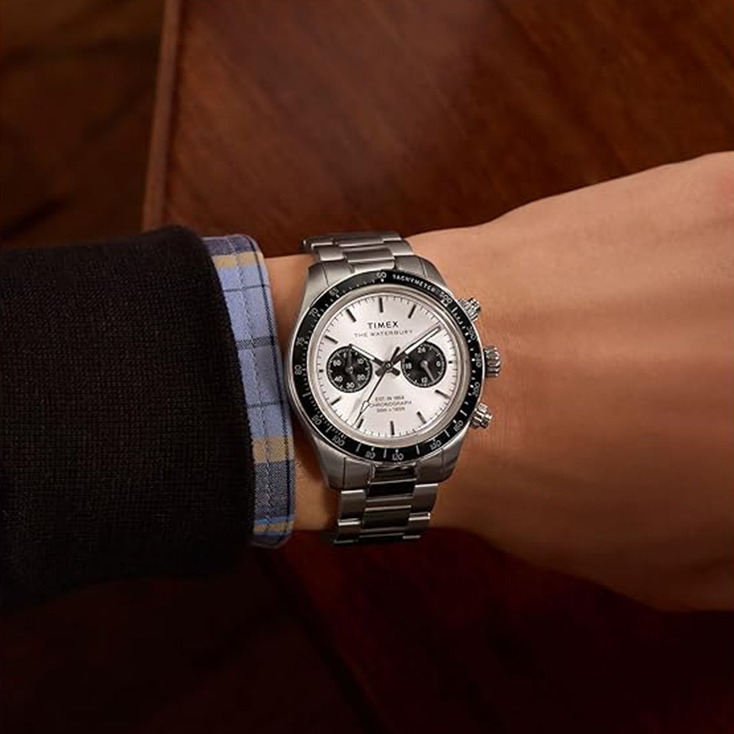 Men Quartz Silver Dial Analog Stainless Steel Watch TW2Y19200IK