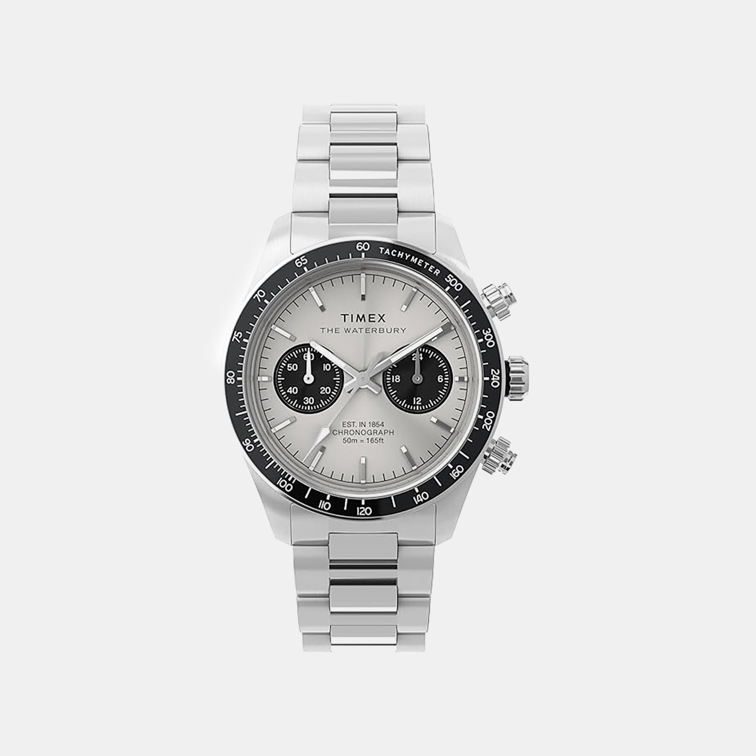 Men Quartz Silver Dial Analog Stainless Steel Watch TW2Y19200IK