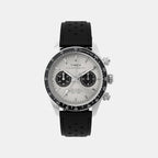 Waterbury Heritage Men Quartz Silver Dial Chronograph Leather Watch TW2Y19300IK