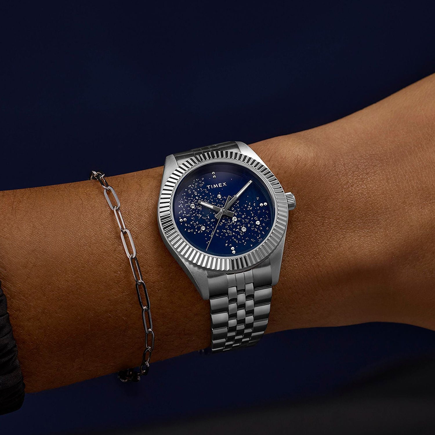 Women Quartz Blue Dial Analog Steel Watch TW2Y20100UJ