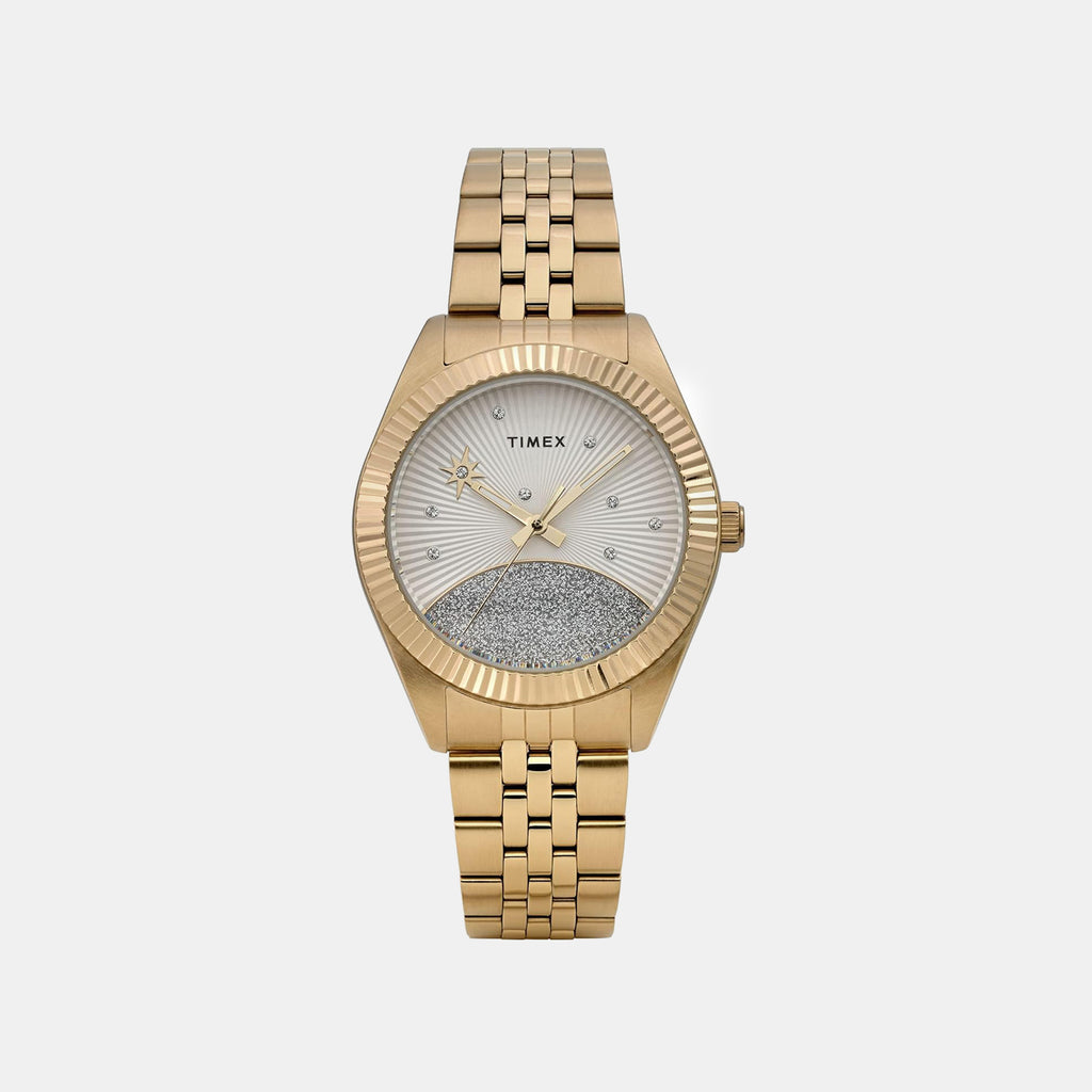 Women Quartz White Dial Analog Stainless Steel Watch TW2Y20300IK