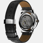 Men Automatic Silver Dial Analog Leather Watch TW2Y22900UJ