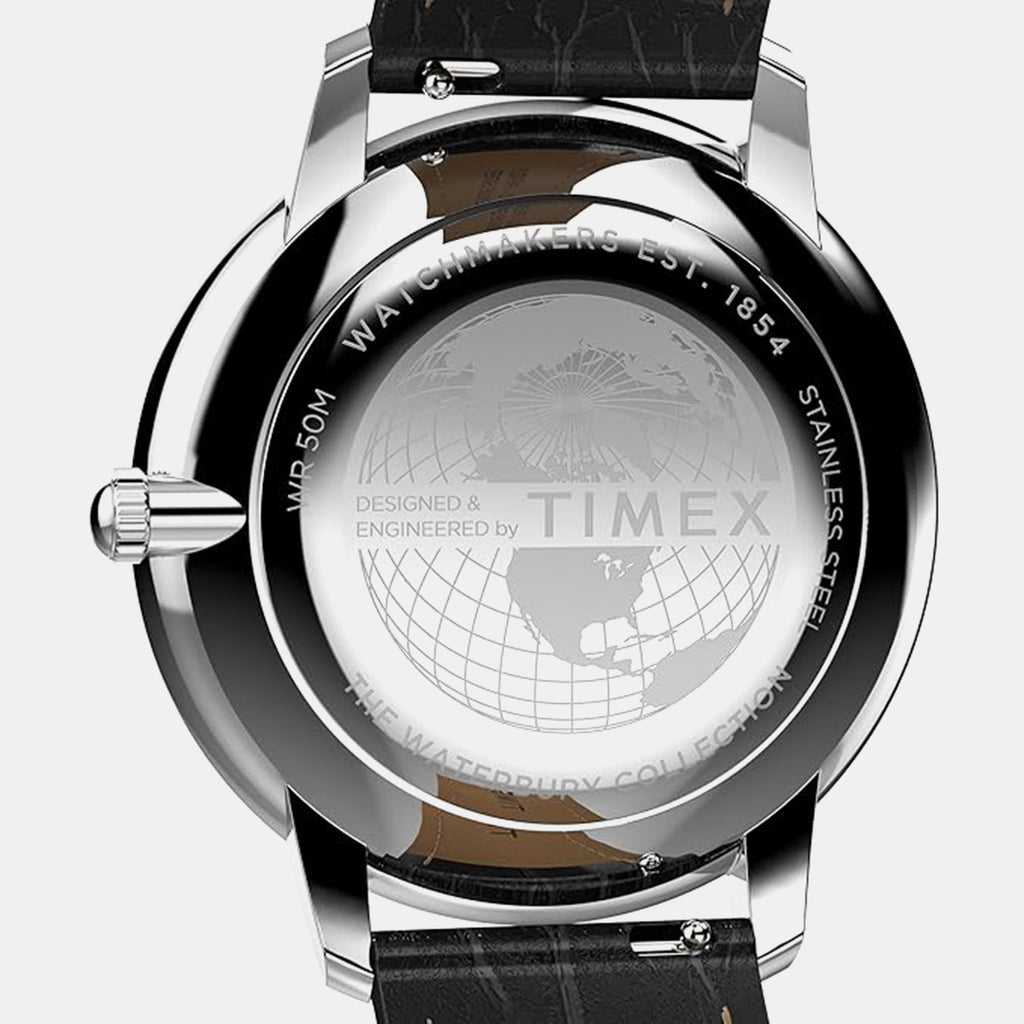 Waterbury Metropolitan Men Quartz White Dial Analog Leather Watch TW2Y23100UJ