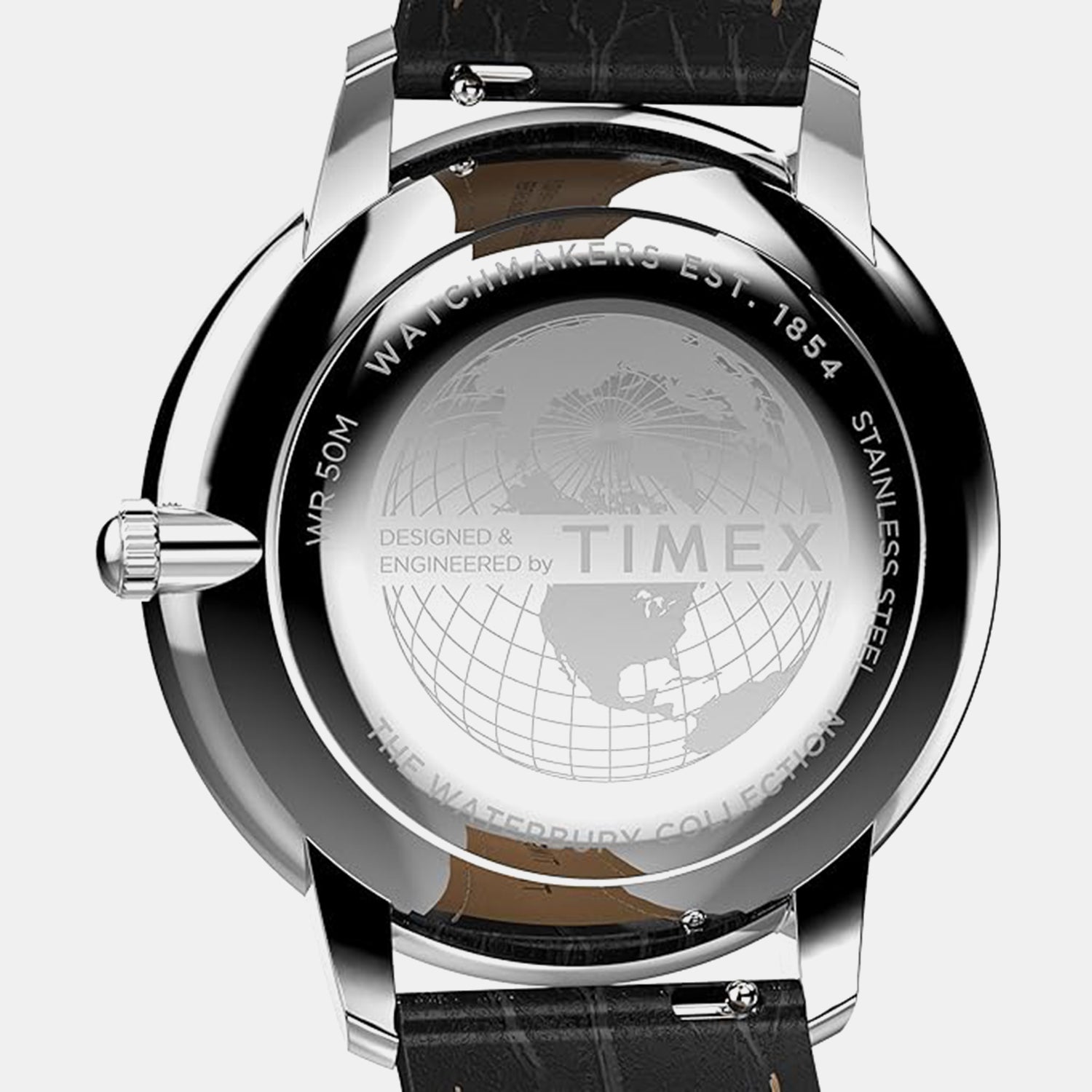 Men Quartz White Dial Analog Leather Watch TW2Y23100UJ