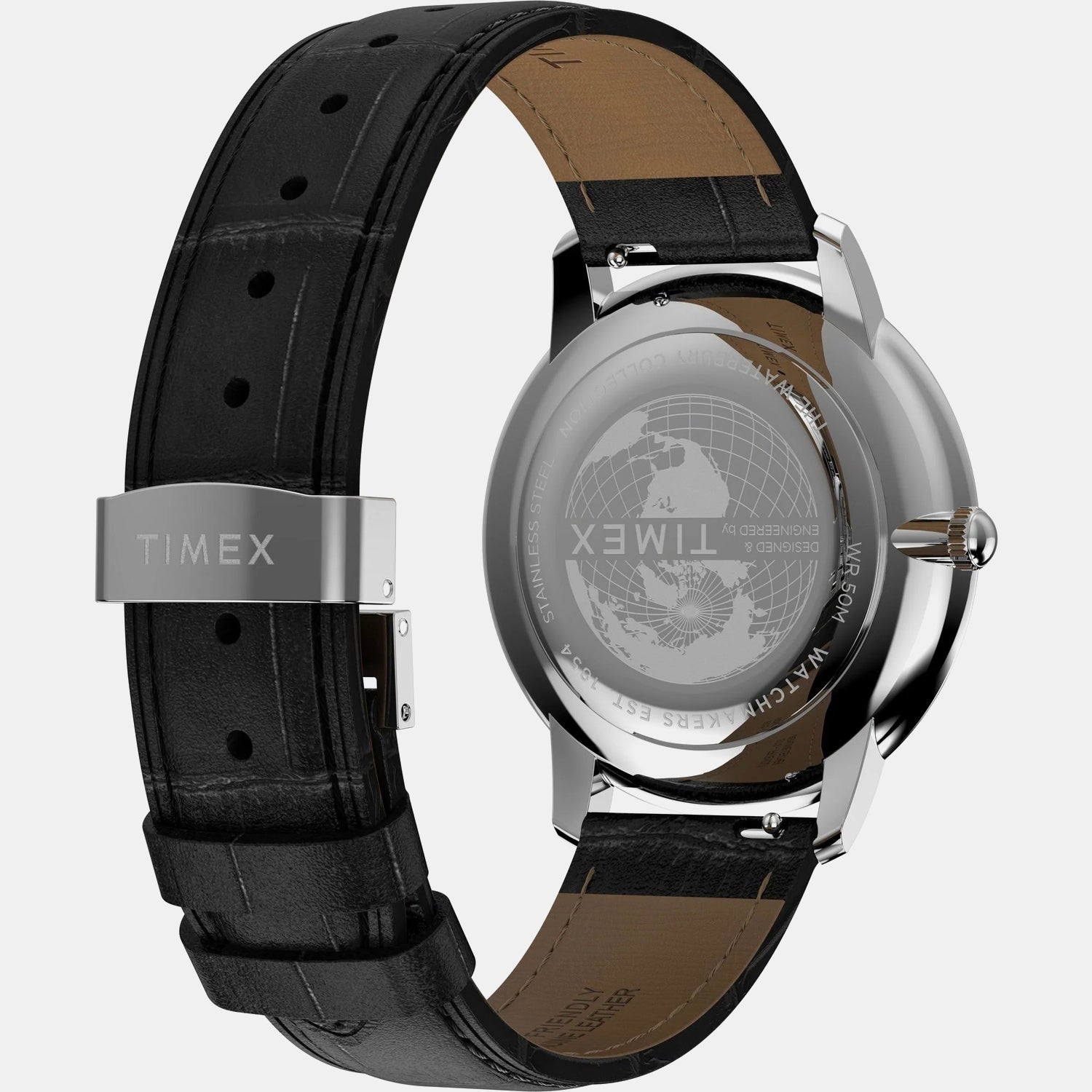 Men Quartz Black Dial Analog Leather Watch TW2Y23200UJ