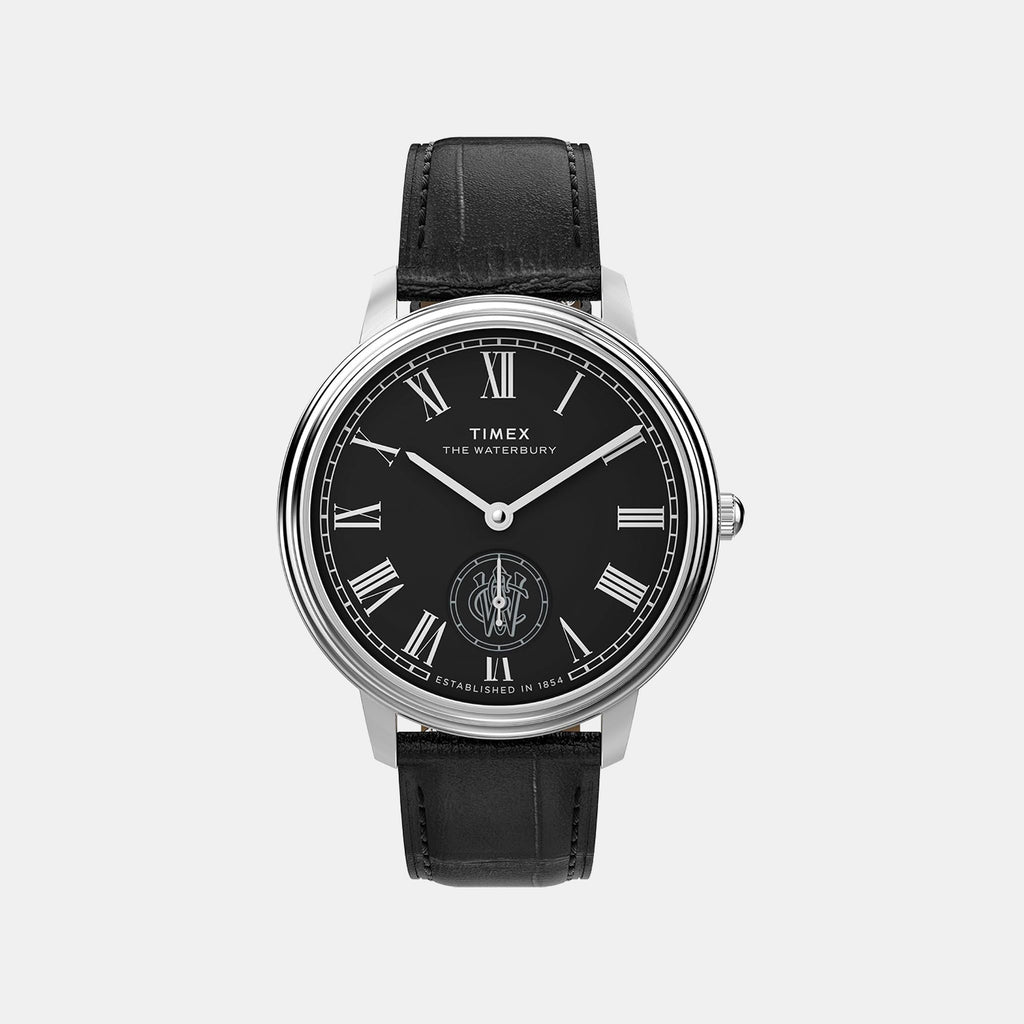 Men Quartz Black Dial Analog Leather Watch TW2Y23200UJ
