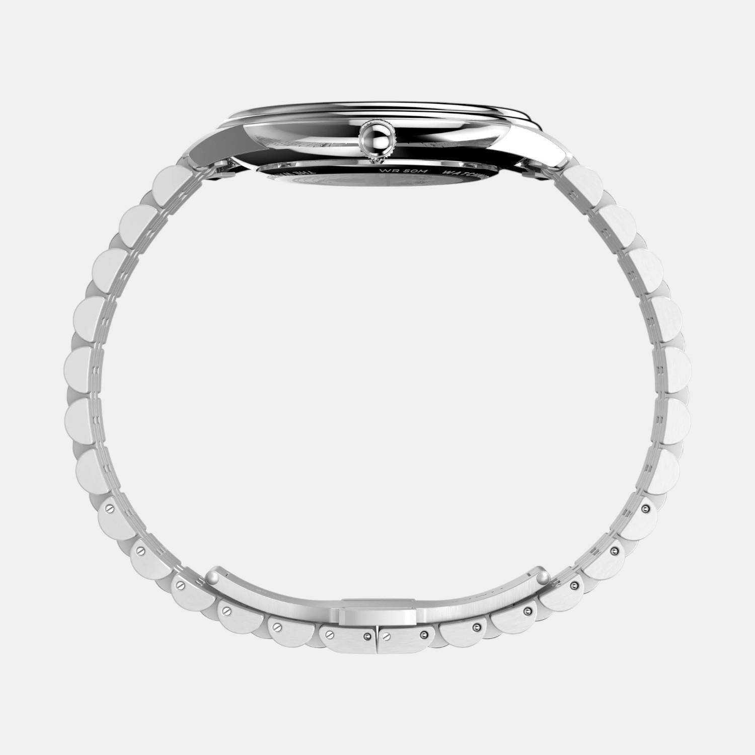 Men Quartz Black Dial Analog Stainless Steel Watch TW2Y23300UJ