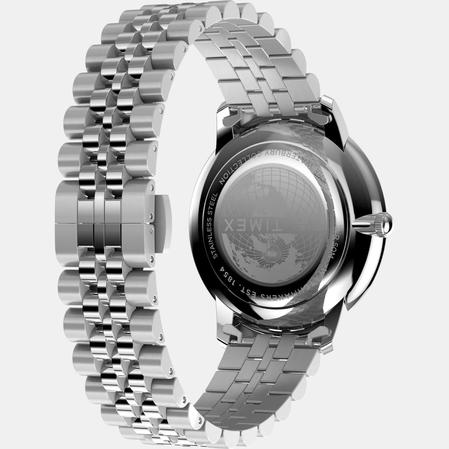 Men Quartz Black Dial Analog Stainless Steel Watch TW2Y23300UJ