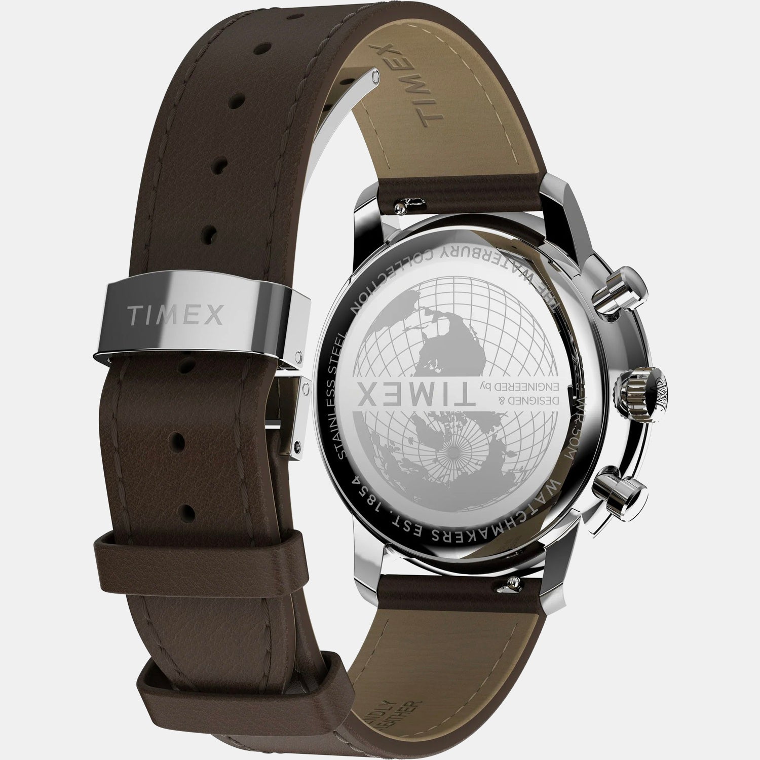 Men Quartz Beige Dial Chronograph Leather Watch TW2Y23500UJ