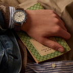 Men Quartz Beige Dial Chronograph Leather Watch TW2Y23500UJ
