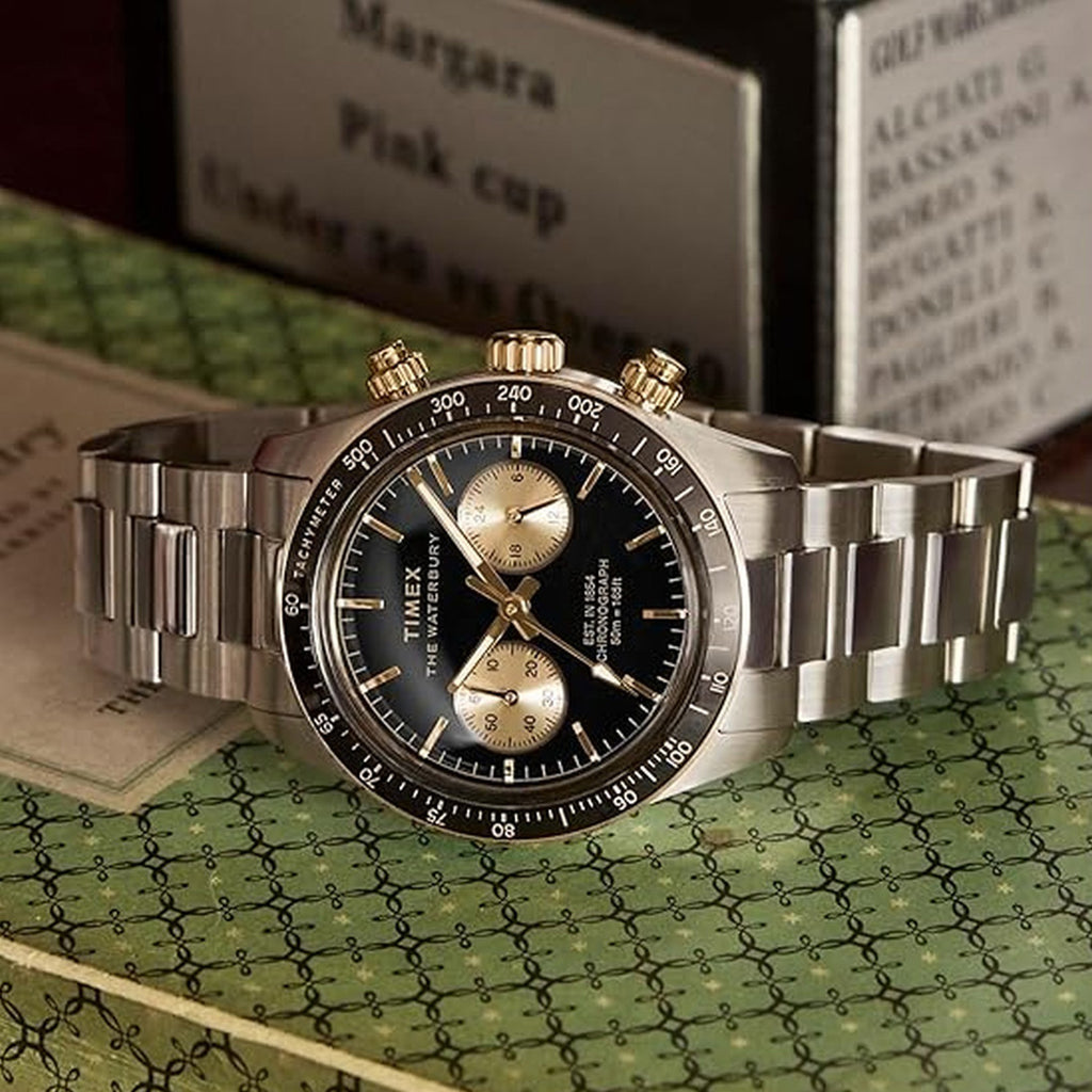 Men Quartz Black Dial Analog Steel Watch TW2Y24000IK