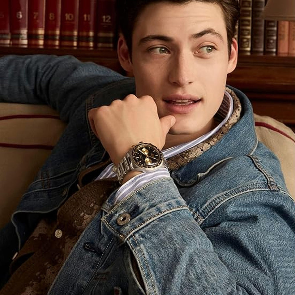 Men Quartz Black Dial Analog Steel Watch TW2Y24000IK