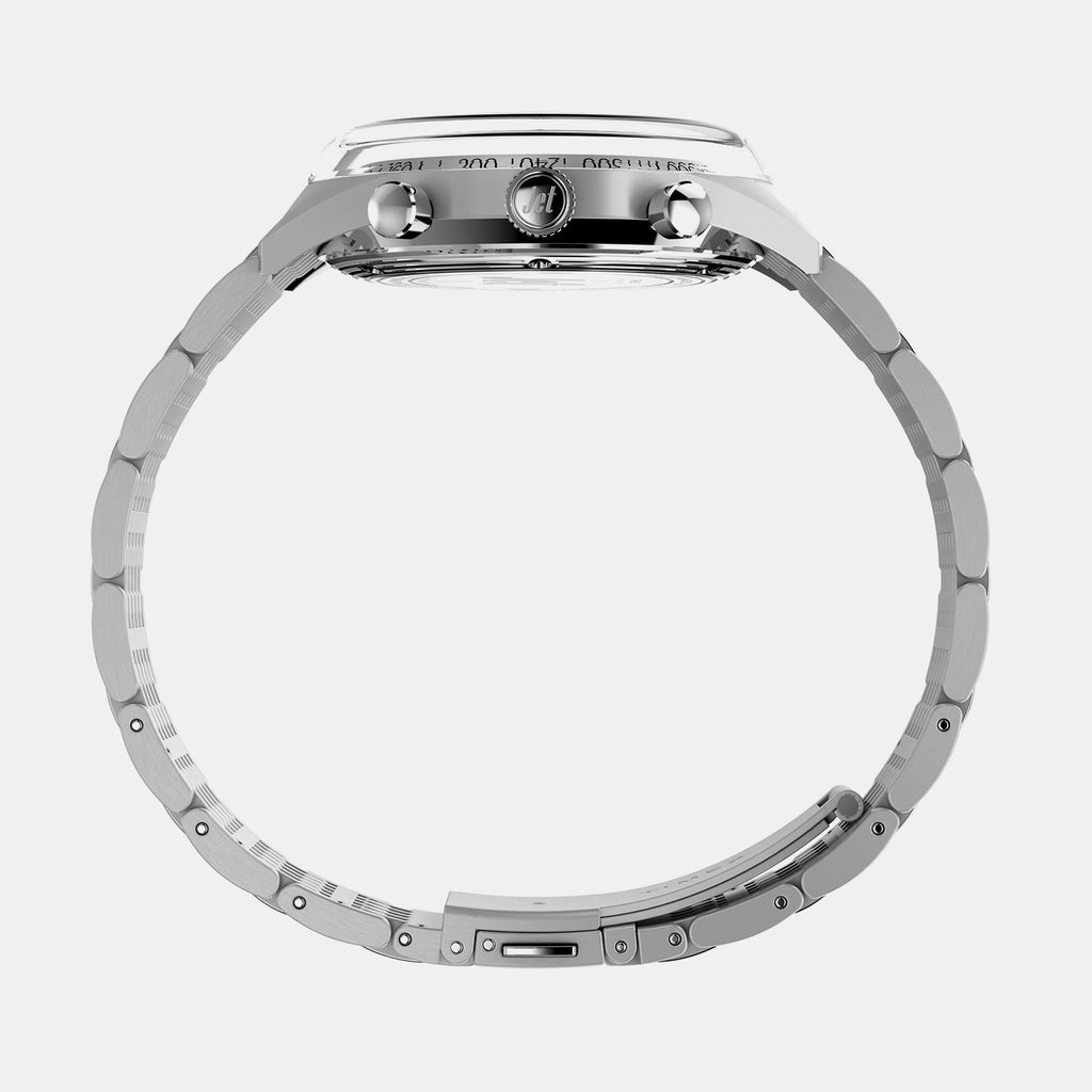 Men Quartz Silver Dial Chronograph Stainless Steel Watch TW2Y24600IK