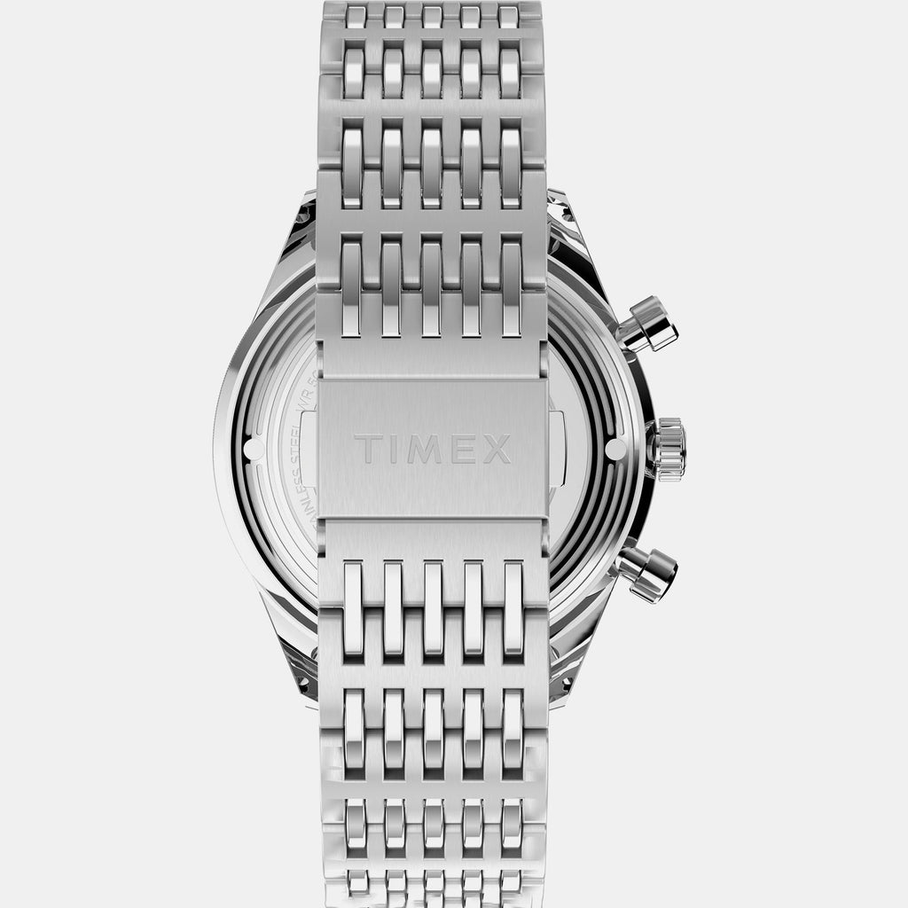 Men Quartz Silver Dial Chronograph Stainless Steel Watch TW2Y24600IK