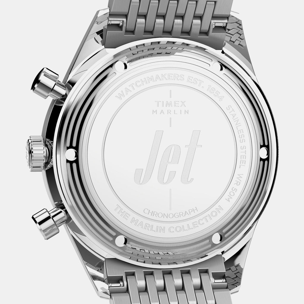 Marlin Men Quartz Silver Dial Chronograph Stainless Steel Watch TW2Y24600UJ