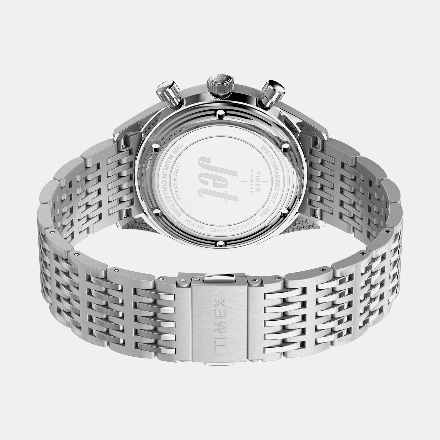 Marlin Men Quartz Silver Dial Chronograph Stainless Steel Watch TW2Y24600UJ