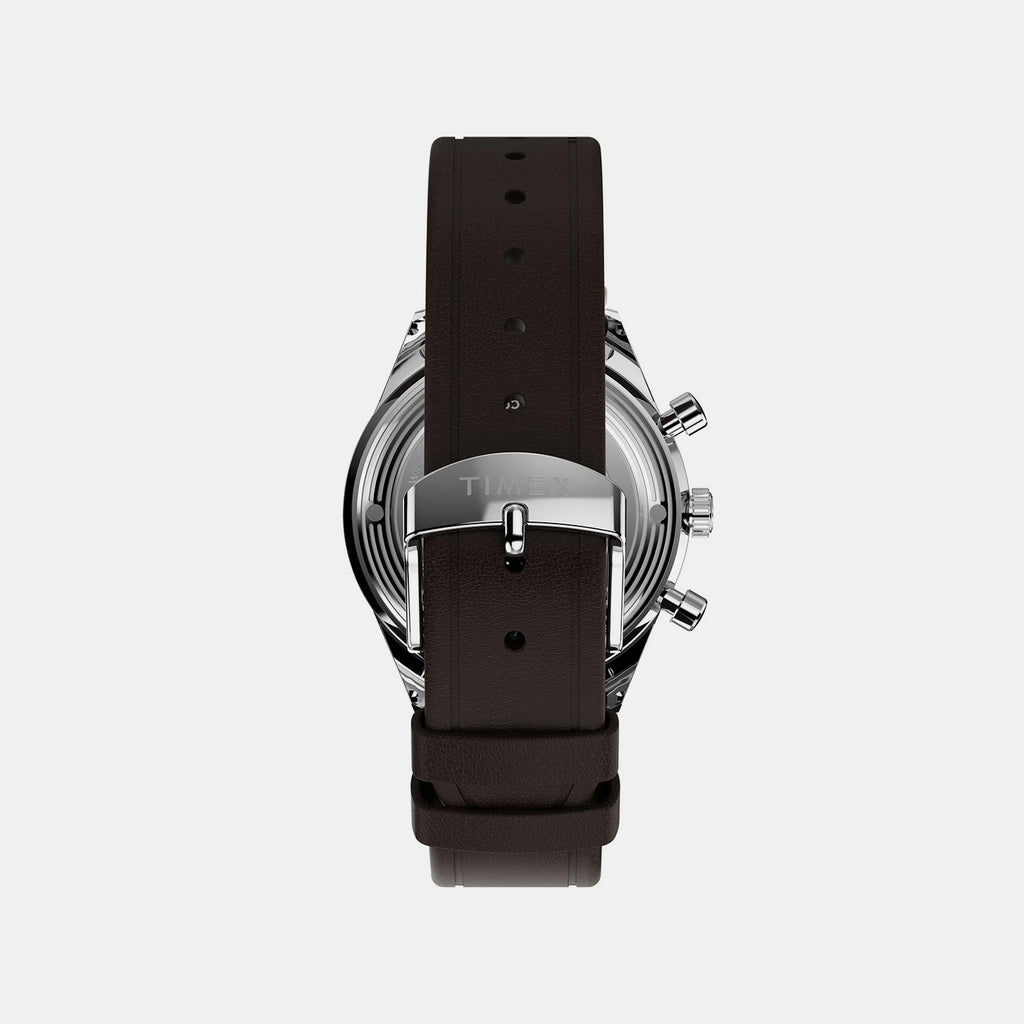 Men Quartz Black Dial Chronograph Leather Watch TW2Y24700UJ
