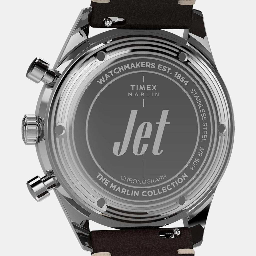 Men Quartz Black Dial Chronograph Leather Watch TW2Y24700UJ